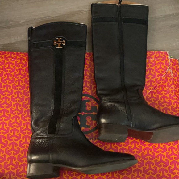 Tory Burch alaina 30mm boot tumbled leather suede - Picture 11 of 11
